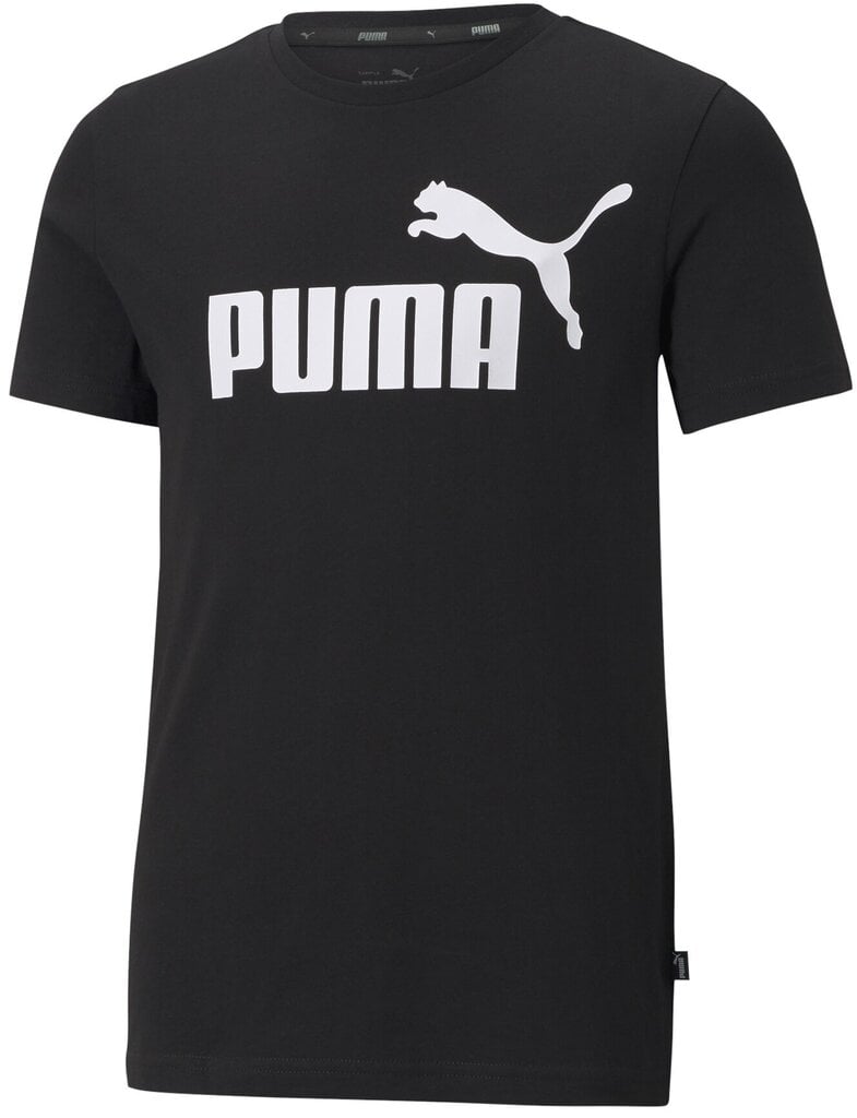 Puma T-Paita Ess Logo Tee Black 586960 01 586960 01/152 hinta ja tiedot | Poikien paidat | hobbyhall.fi