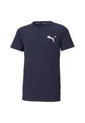 Puma T-Paita Active Small Logo Navy 586980 06 586980 06/176 hinta ja tiedot | Poikien paidat | hobbyhall.fi