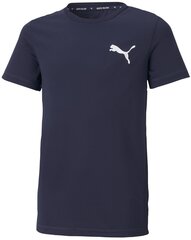 Puma T-Paita Active Small Logo Navy 586980 06 586980 06/176 hinta ja tiedot | Poikien paidat | hobbyhall.fi