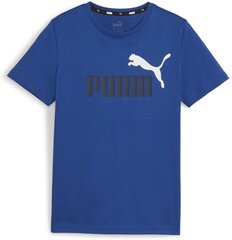 Puma T-Paita Ess+ 2 Col Logo Tee Blue 586985 21 586985 21/152 hinta ja tiedot | Poikien paidat | hobbyhall.fi