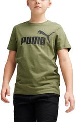 Puma T-Paita Ess Logo Tee Khaki 586960 76 586960 76/176 hinta ja tiedot | Poikien paidat | hobbyhall.fi