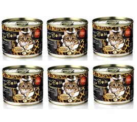 O'Canis kissanruoka kalkkuna-, viiriä- ja lohiöljyllä, 6x200 g hinta ja tiedot | Kissanruoka | hobbyhall.fi