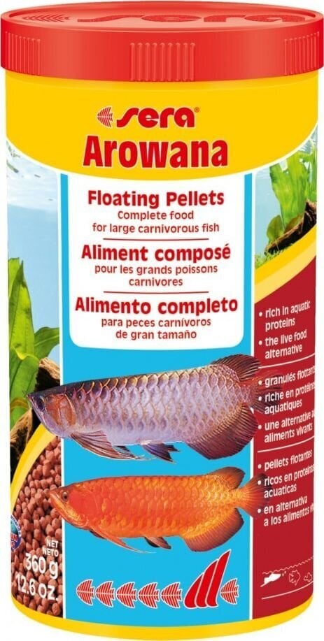 Ruoka petokaloille Sera Arowana, 1000 ml hinta ja tiedot | Kalanruoka | hobbyhall.fi