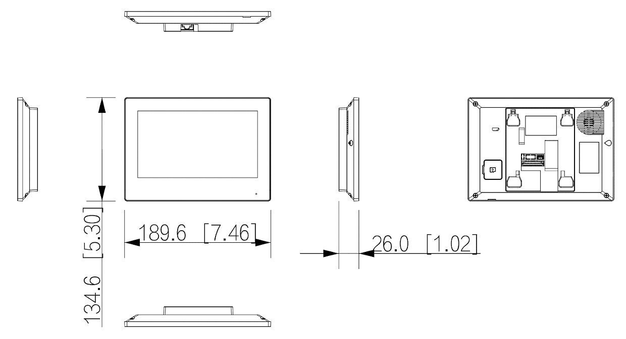 Sisäpaneeli Dahua VTH2622GW-W IP, Wi-Fi, 2-johto hinta ja tiedot | Ovikellot | hobbyhall.fi