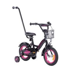 Polkupyörä TOMABIKE 12" musta ja pinkki hinta ja tiedot | Polkupyörät | hobbyhall.fi