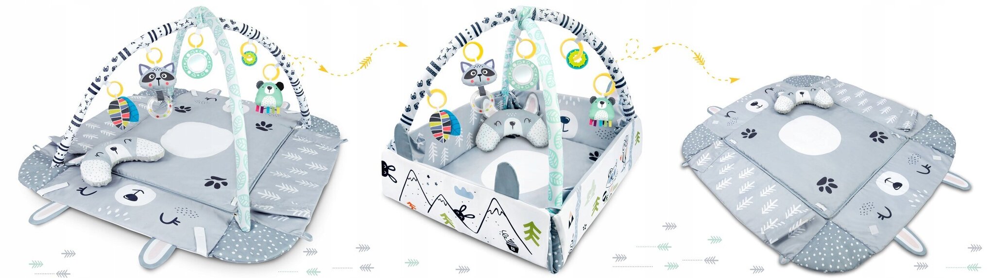 Interaktiivinen opetusmatto RicoKids, 110 x 100 cm hinta ja tiedot | Leikkimatot | hobbyhall.fi