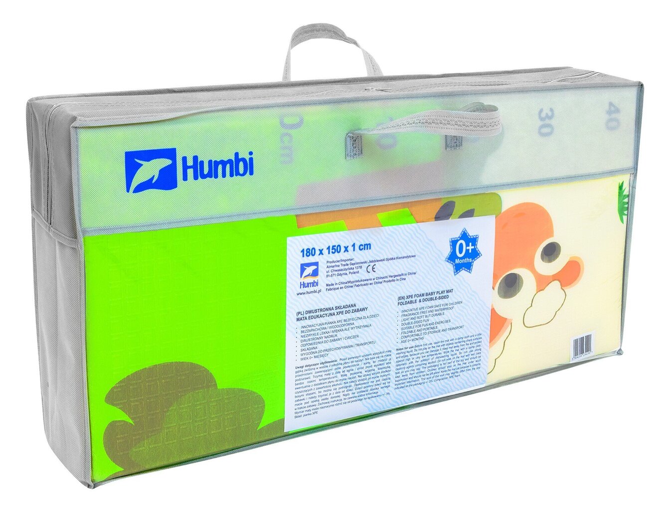 Harjoitusmatto Humbi XPE Foam, 150x180x1cm Eläimet hinta ja tiedot | Leikkimatot | hobbyhall.fi