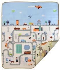 Koulutusmatto Humbi Streets Animals 180x150x1cm hinta ja tiedot | Leikkimatot | hobbyhall.fi