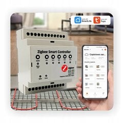 Lattialämmityksen säädin Tuya Zigbee, valkoinen hinta ja tiedot | Lattialämmitys | hobbyhall.fi