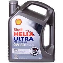 Shell Helix Ultra Professional AV-L 0W-30 moottoriöljy, 5L hinta ja tiedot | Moottoriöljyt | hobbyhall.fi