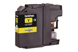 Brother LC123YBP, keltainen hinta ja tiedot | Mustekasetit | hobbyhall.fi