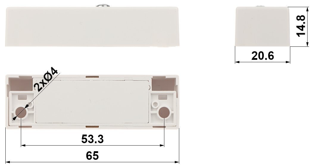 Magneettinen kosketin Alarmtech MC440, sivu hinta ja tiedot | Liiketunnistimet, anturit ja sensorit | hobbyhall.fi