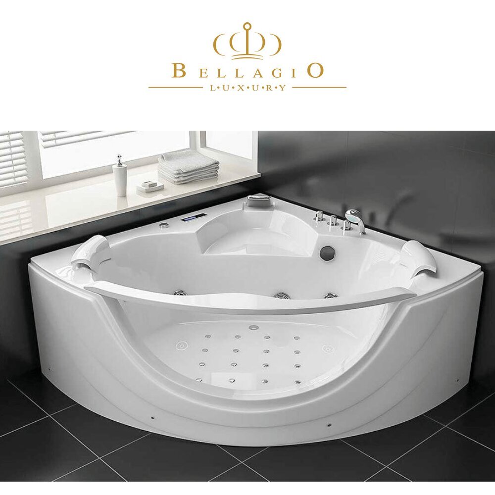 Hieronta-amme vedellä ja ilmalla Hieronta Bellagio Luxury Terme, 150x150 cm hinta ja tiedot | Kylpyammeet | hobbyhall.fi