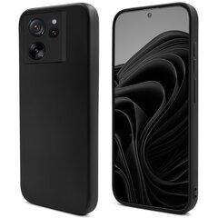 Moozy Lifestyle suojakuori Xiaomi 13T, Xiaomi 13T Pro silikonikotelo mikrokuituvuorella, Musta hinta ja tiedot | Puhelimen kuoret ja kotelot | hobbyhall.fi