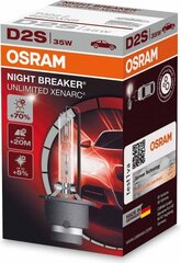 Auton ksenonlamppu Osram Xenarc Night Breaker Unlimited D2S, 35W P32D-2 hinta ja tiedot | Polttimot | hobbyhall.fi