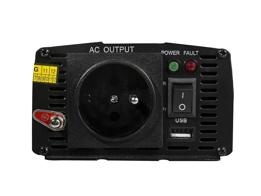 Green Cell Power Invertteri 24V - 230V 300W/600W puhdas siniaalto hinta ja tiedot | Muuntimet ja invertterit | hobbyhall.fi