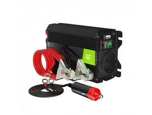 Green Cell Power Inverter Pro 24 V - 230 V 300 W/600 W modifioitu siniaalto hinta ja tiedot | Muuntimet ja invertterit | hobbyhall.fi