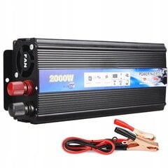 Jännitteenmuuntaja 2000W 12V / 230V hinta ja tiedot | Muuntimet ja invertterit | hobbyhall.fi