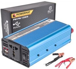 Jännitteenmuuntaja 12V 1200W hinta ja tiedot | Muuntimet ja invertterit | hobbyhall.fi