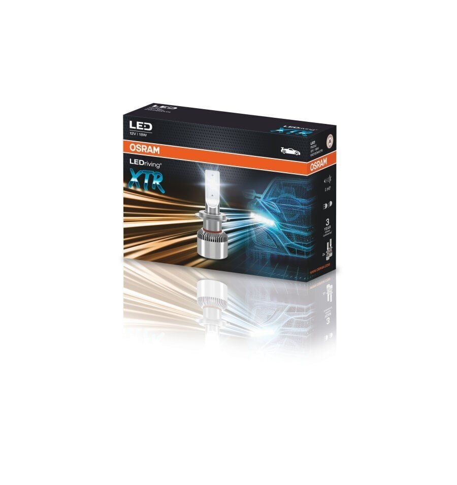 "Osram H7 LEDriving XTR 12V PX26d", 2 kpl. sarjassa hinta ja tiedot | Polttimot | hobbyhall.fi