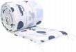 Pehmeä pinnasänkysuoja Babymam Machines, 360x30 cm, sininen/valkoinen hinta ja tiedot | Lasten turvallisuus | hobbyhall.fi