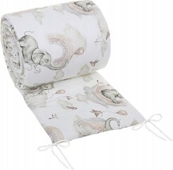 Pehmeä sängynpäällinen Babymam Elephant, 360x30 cm, ruskea/valkoinen hinta ja tiedot | Lasten turvallisuus | hobbyhall.fi