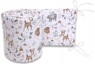 Pehmeä sängynpäällinen Babymam Forest, 360x30 cm, ruskea/harmaa hinta ja tiedot | Lasten turvallisuus | hobbyhall.fi