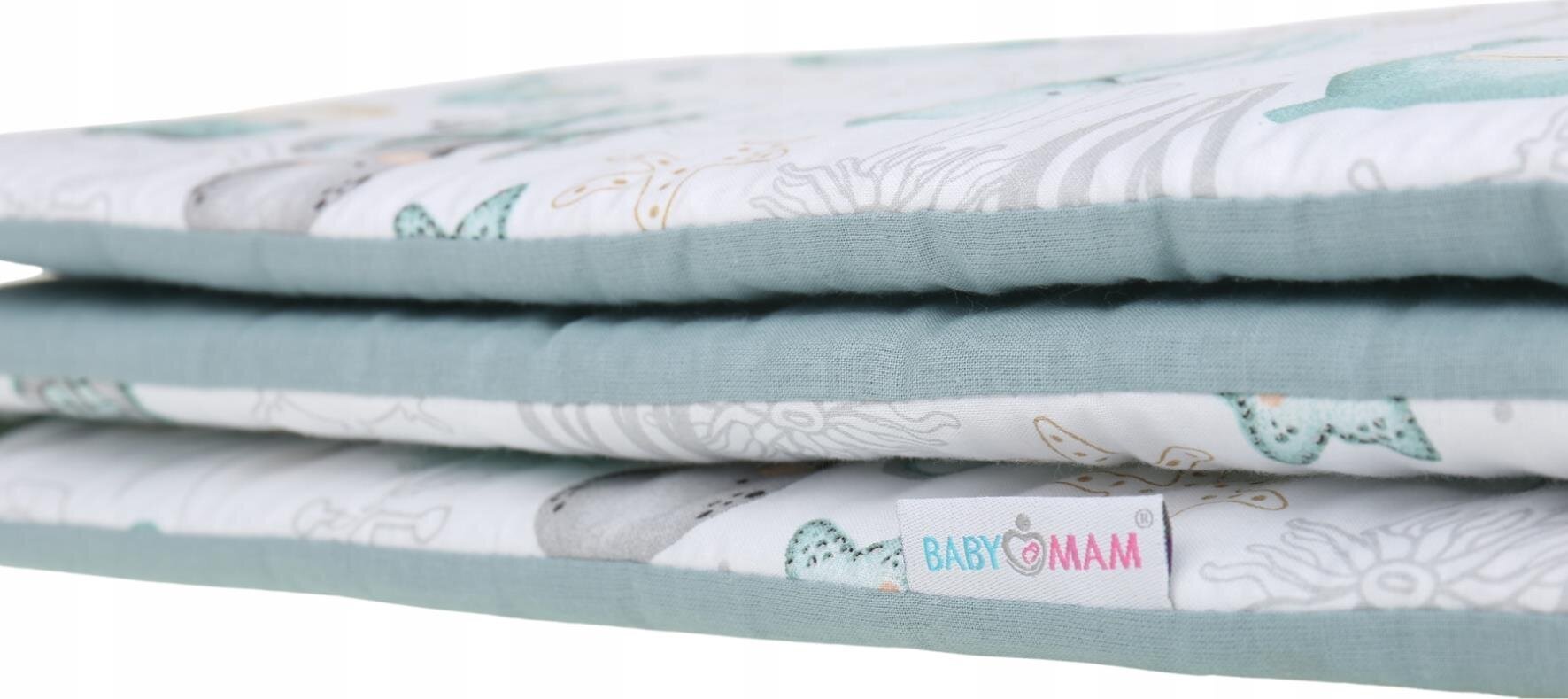 Pehmeä sängynpäällinen Babymam Vandenynas, 180x30 cm, sininen hinta ja tiedot | Lasten turvallisuus | hobbyhall.fi