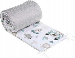 Pehmeä sängynpäällinen Babymam 180x30, harmaa/valkoinen hinta ja tiedot | Lasten turvallisuus | hobbyhall.fi