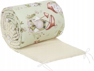 Pehmeä sängynpäällinen Babymam, 180x30 cm, vihreä/vanilja hinta ja tiedot | Lasten turvallisuus | hobbyhall.fi