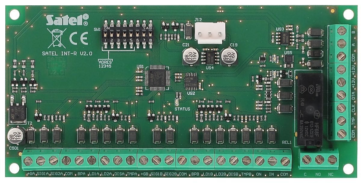 Kortinlukijalaajennus INT-R SATEL hinta ja tiedot | Turvajärjestelmien ohjaimet | hobbyhall.fi