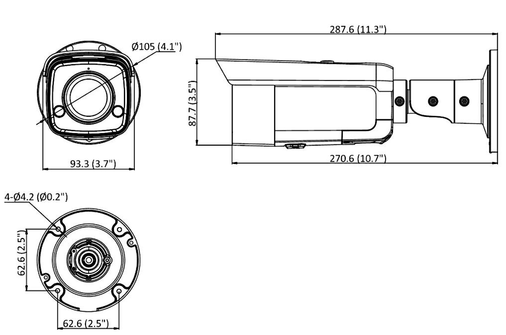 IP-kamera väri Vu DS-2CD2T87G2-L (6mm) hinta ja tiedot | Valvontakamerat | hobbyhall.fi