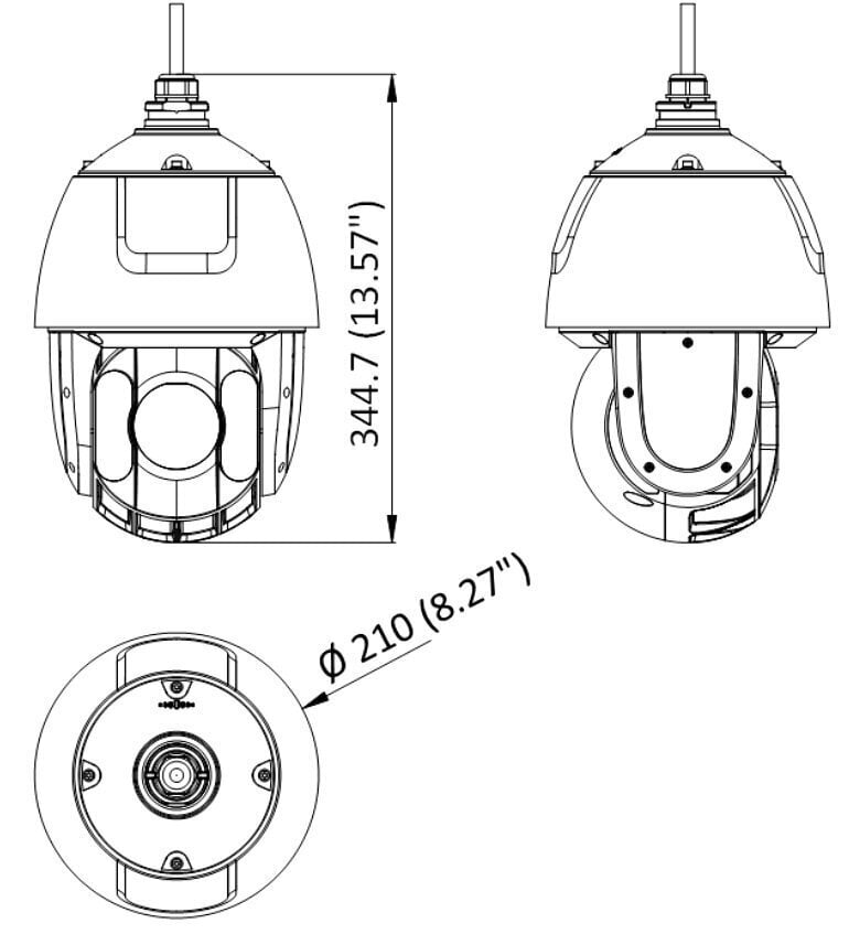 IP-videokamera DS-2DE5425IW-AE(T5) - 3,7 Mpx 4,8 120 mm Hikvision hinta ja tiedot | Valvontakamerat | hobbyhall.fi