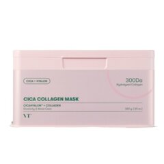 VT COSMETICS CICA COLLAGEN MASK 30ea - Kosteuttava kollageeninaamio. hinta ja tiedot | Kasvonaamiot ja silmänalusaamiot | hobbyhall.fi