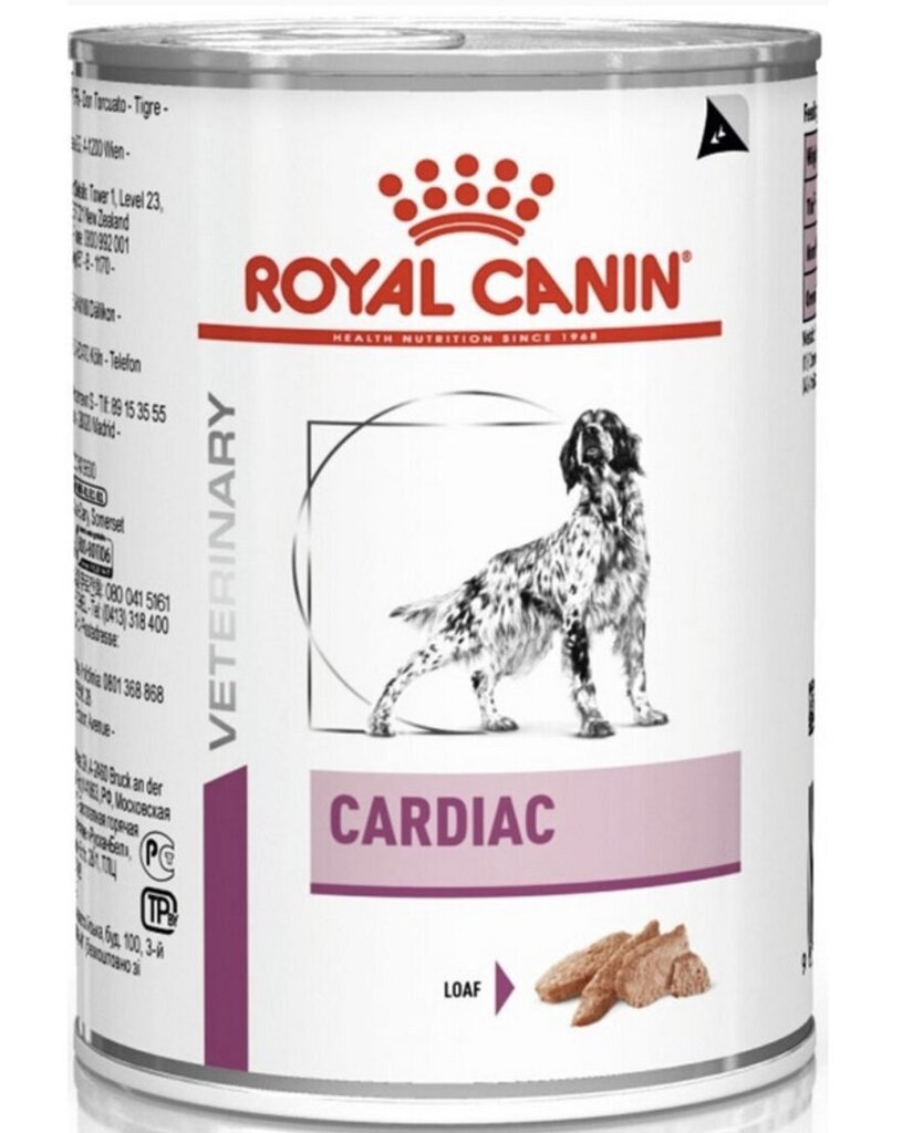 Royal Canin Cardiac Canine täysravinto aikuisille koirille, joilla on sydämen vajaatoiminta, 6x410 g hinta ja tiedot | Koiran märkäruoka | hobbyhall.fi