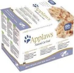 Applaws Cat Pot Multipack Chicken Selection kissan ravinto, 4x (8x60 g) hinta ja tiedot | Kissanruoka | hobbyhall.fi