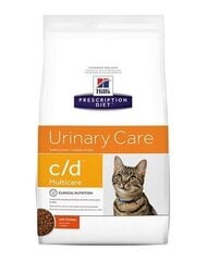 Hill's Prescription Diet Feline C/D Multicare, 1,5 kg hinta ja tiedot | Kissan kuivaruoka | hobbyhall.fi