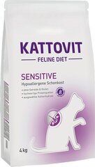 Kattovit Sensitive, 4 kg hinta ja tiedot | Kissan kuivaruoka | hobbyhall.fi