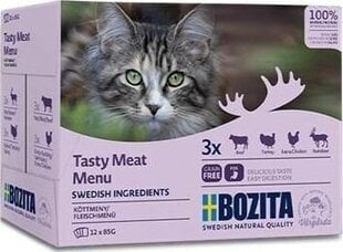 Bozita Cat Multibox lihalla, 12x85 g hinta ja tiedot | Kissanruoka | hobbyhall.fi