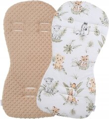 Babymam kaksipuolinen rattaiden sisäosa, 71x35 cm, beige hinta ja tiedot | Vaunujen tarvikkeet | hobbyhall.fi