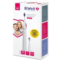 B.Well MED-870, Valkoinen hinta ja tiedot | Sähköhammasharjat | hobbyhall.fi