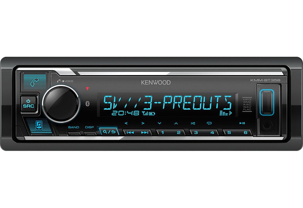 Kenwood, KMM-BT358 bluetooth, USB MP3/WMA-autostereo AUX-tulolla hinta ja tiedot | Autoradiot, multimedia | hobbyhall.fi