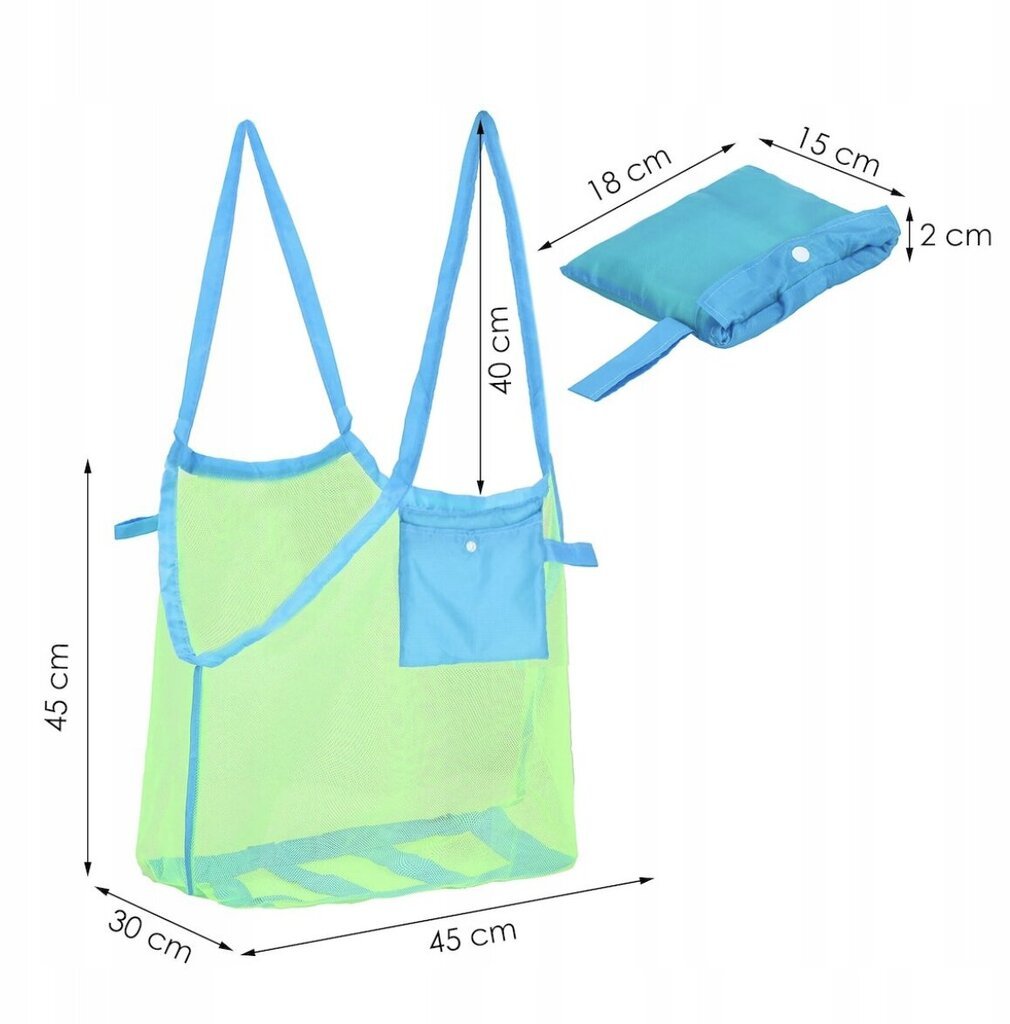 Rantakassi leluille ShoreTote XXL, värikäs hinta ja tiedot | Puhallettavat vesilelut ja uima-asusteet | hobbyhall.fi