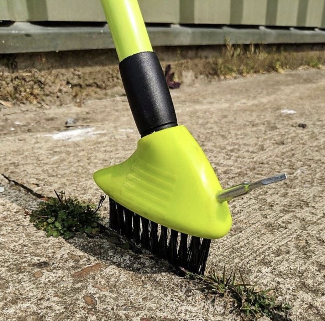 Teleskooppinen harja kivetyksen saumojen puhdistukseen StoneClean, vihreä hinta ja tiedot | Puutarhatyökalut | hobbyhall.fi