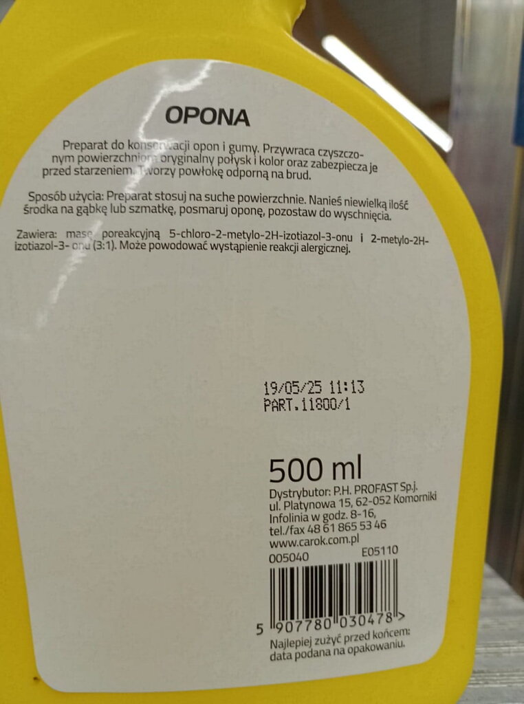 Renkaiden kiillon puhdistusaine 500ml hinta ja tiedot | Autokemikaalit | hobbyhall.fi