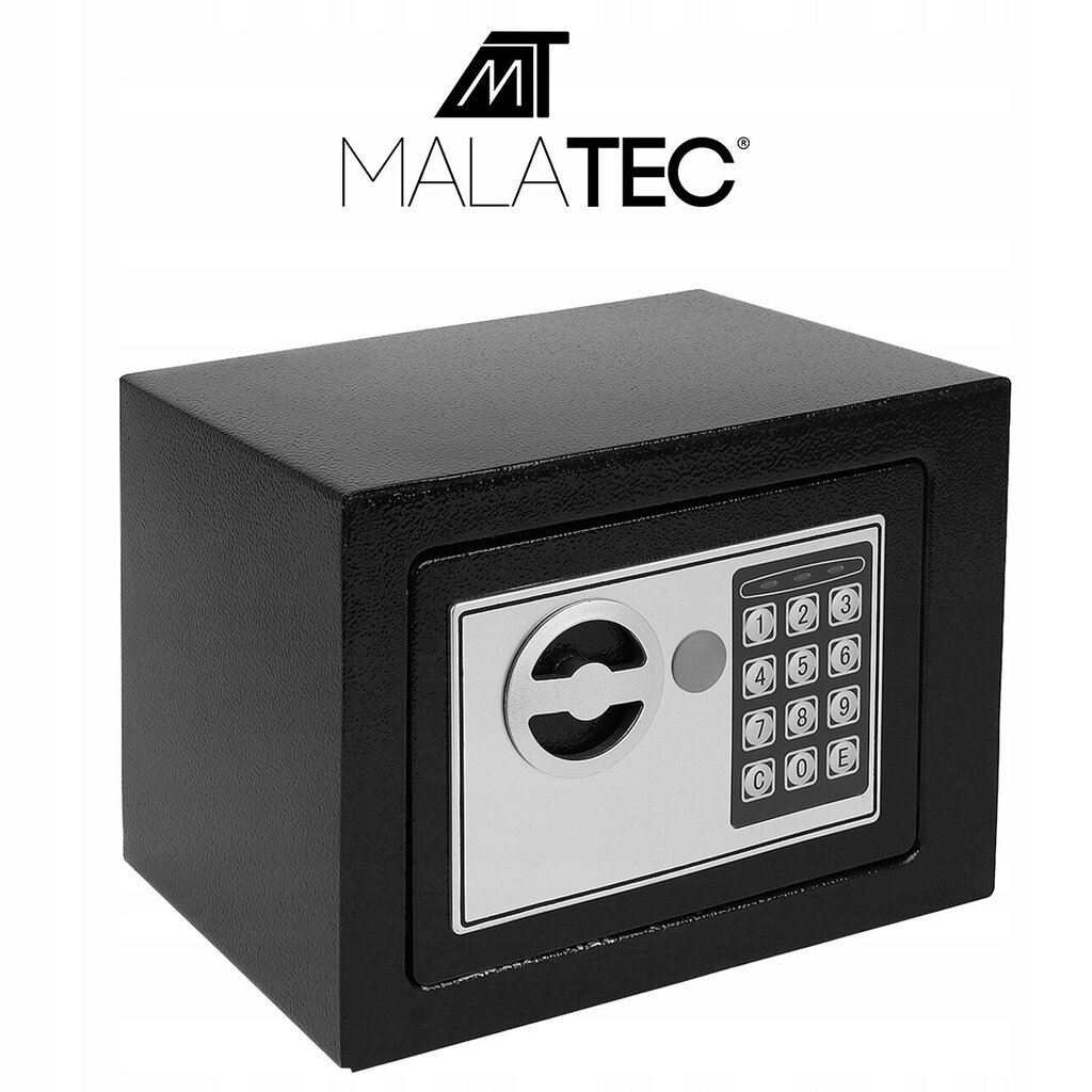 Kodin elektroninen tallelokero Malatec 8799, 23x17,5x17 cm hinta ja tiedot | Kassakaapit | hobbyhall.fi