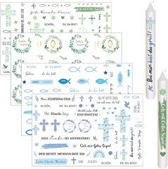 Tenare 4 Arkkia Tarroja Ristiäiskynttilöille 29X19Cm hinta ja tiedot | Juhlakoristeet | hobbyhall.fi