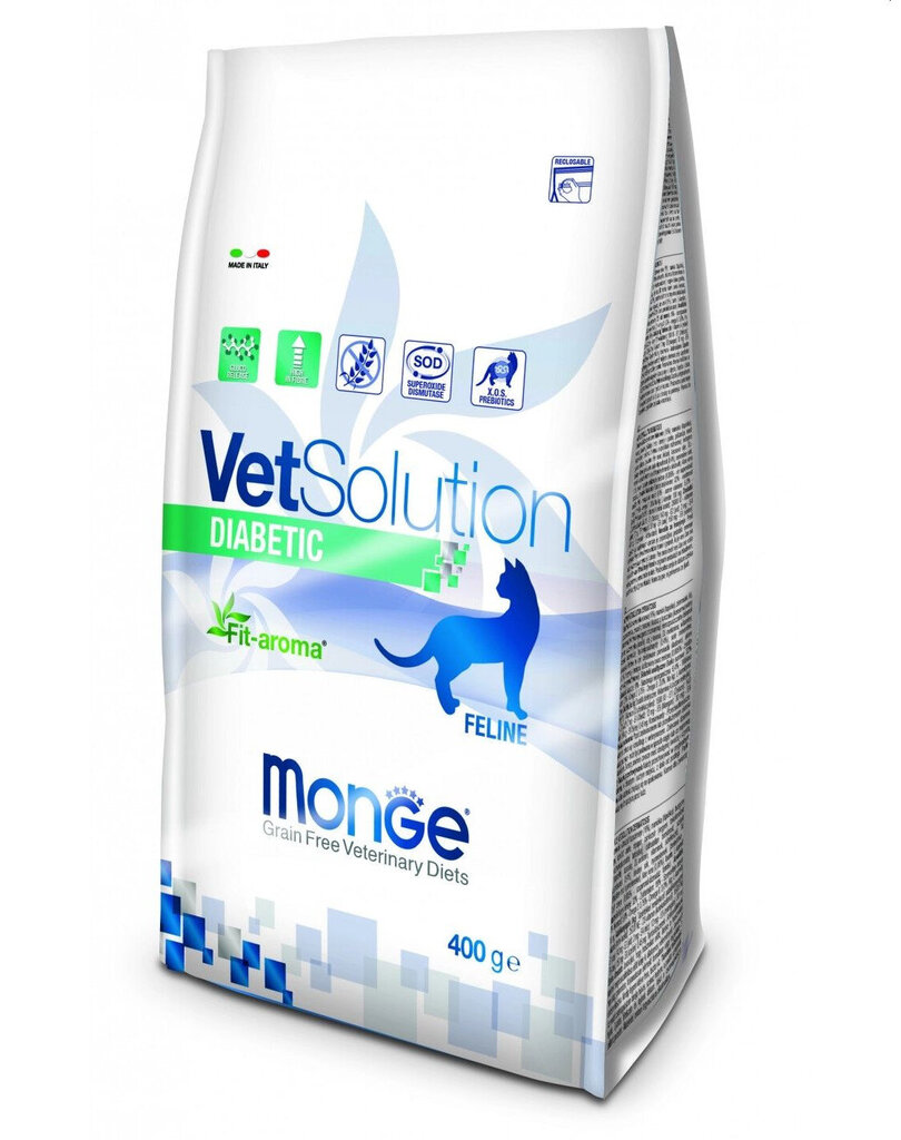 Monge Vet Solution Cat Diabetic kissan täysravinto, 1,5 kg hinta ja tiedot | Kissan kuivaruoka | hobbyhall.fi