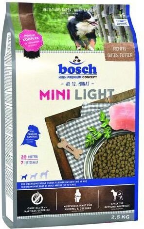 Bosch Tiernahrung Mini Light, siipikarjaa, 2,5 kg hinta ja tiedot | Koiran kuivaruoka | hobbyhall.fi