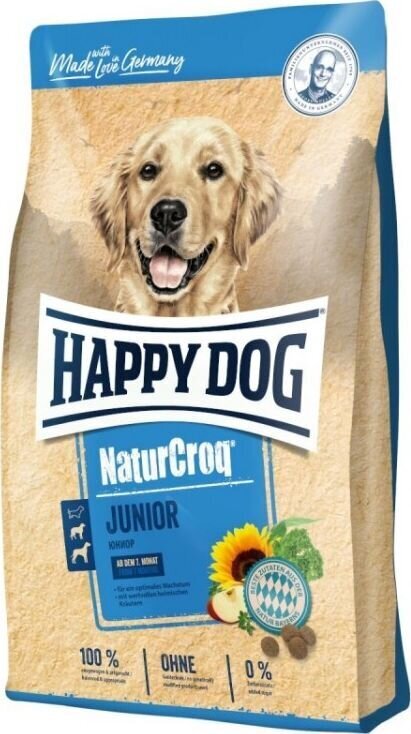 Täysravinto Happy Dog Naturcroq Junior, 15kg hinta ja tiedot | Koiran kuivaruoka | hobbyhall.fi